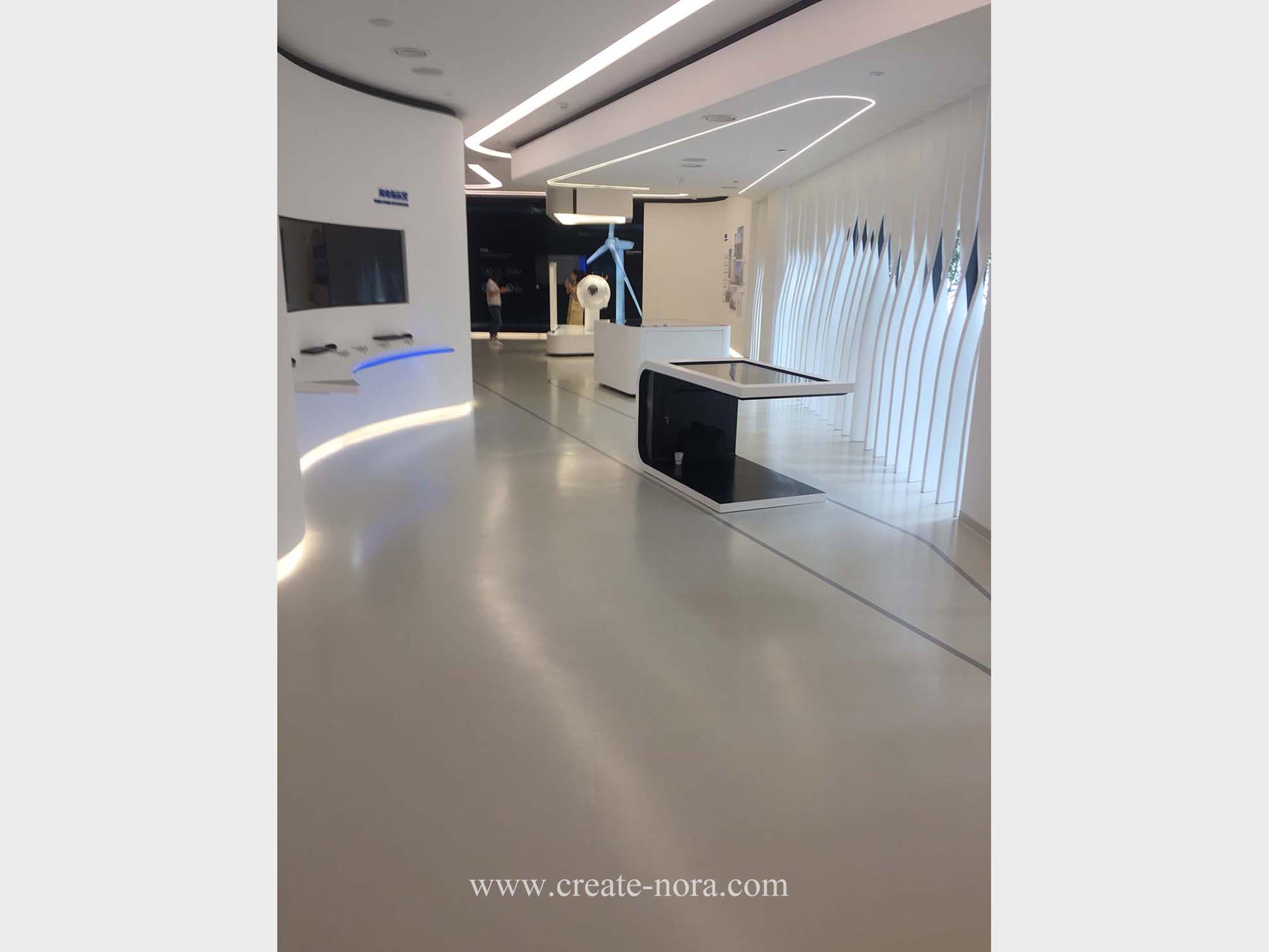 the photo of nora rubber flooring in Goldwind Exhisibition Center 5